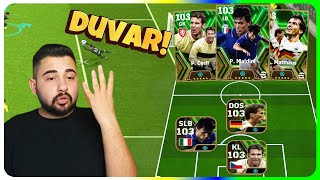 DUVAR OLDULAR GOL YEDİRTMİYORLAR🧱 103 ČECHMALDINIMATTHAUS DENEME eFootball Mobile 2024 [upl. by Edwin]