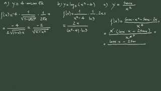 2 Ejercicio 2 derivadas aplicando la regla de la cadena [upl. by Htiduy]