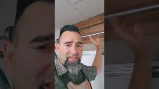 Insulate above garage door insulation diy construction [upl. by Notlim203]