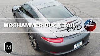 Duck Tail Spoiler DIY Installation and Reveal  Porsche 911 991 from Moshammer Automotive [upl. by Ordway214]