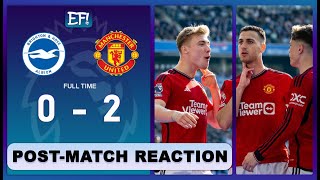 DALOT amp HOJLUND SCORE⚽ Brighton vs Manchester United EPL PostMatch Reaction [upl. by Sobmalarah]