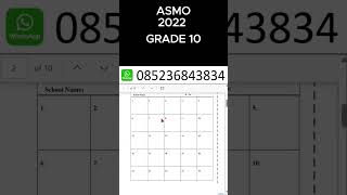 ASMO Grade 10 2022 ASIAN SCIENCE AND MATH OLYMPIAD [upl. by Obola]