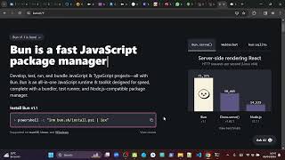 How to install Bun on Windows 11 without WSL [upl. by Budde]