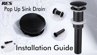 Bathroom Sink Drain Installation Guide  KES [upl. by Zhang259]