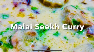 Malai Seekh in White Gravy  Quick Recipe by Deepti Tekchandani [upl. by Eihtak]