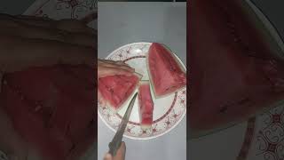 Watermelon cutting skills at home 🍉 shorts cuttingfruit cuttingskills skills fruit [upl. by Pournaras251]