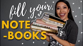 11 Ways To Fill Your Notebooks 📖🖋 [upl. by Elwee]