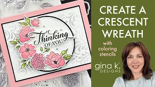 Create A Crescent Wreath with Coloring Stencils [upl. by Grantley]