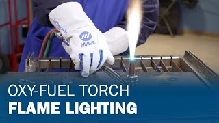 How To Light Set and Extinguish an OxyFuel Torch Flame [upl. by Eedolem]