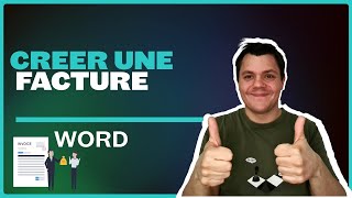 Comment rédiger une facture sur Word [upl. by Sidon]