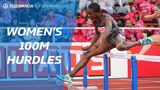 World record holder Tobi Amusan wins 100m hurdles in Stockholm  Wanda Diamond League 2023 [upl. by Thesda]