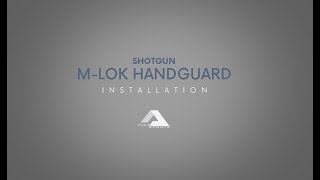 MLok Shotgun Handguard Installation  AIM Sports Inc [upl. by Rudolf]