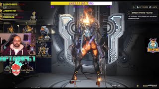 WARFRAME  EMBER HEIRLOOM SKIN SHOWCASE LIVE REACTION [upl. by Amlus]