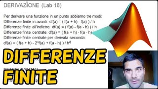 Quesiti su DERIVATE con Matlab  Esame Calcolo Numerico [upl. by Sheepshanks]