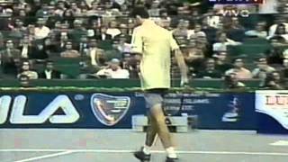 Gustavo Kuerten vs Andre Agassi Final  Masters Cup 2000 [upl. by Atiuqihs]