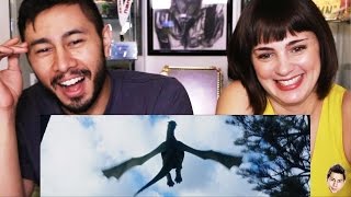 PETES DRAGON teaser trailer reaction review by Jaby amp Casey [upl. by Magdalene]