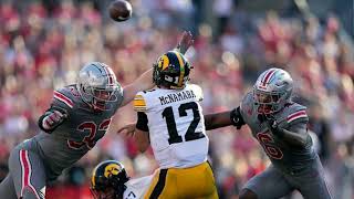 iowa hawkeyes football vs ohio state buckeyes football match player stats [upl. by Haret154]