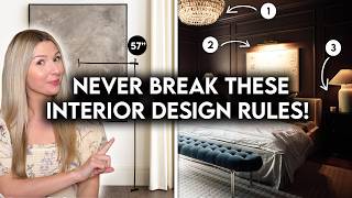 7 DECORATING RULES YOU SHOULD NEVER BREAK  INTERIOR DESIGN BASICS [upl. by Standush]