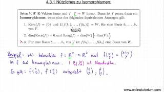 Nützliches zu Isomorphismen  Mathematik Video Übung [upl. by Aynotahs568]