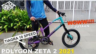 UNBOXING  REVIEW POLYGON ZETA 2 2021  MINIVELO INDONESIA [upl. by Banwell408]