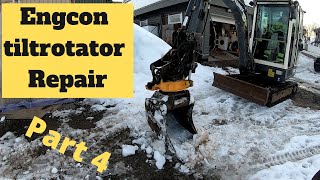 Engcon tiltrotator repair Part 4 EC206 [upl. by Spike347]