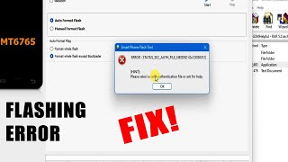 How To Bypass MTK Authenticator Error  Flashing Error Status Sec Auth File needed  Solution [upl. by Waverly910]