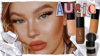 AURIC by samantha ravndahl  new makeup brand reviewdemo [upl. by Concordia]