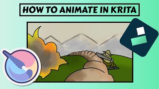 BEGINNER KRITA ANIMATION TUTORIAL [upl. by Hnao]