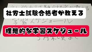 【社労士試験】合格者が教える理想的な学習スケジュール [upl. by Arbmat]