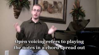 Open voicing vs closed voicing  Church piano tips [upl. by Flann139]