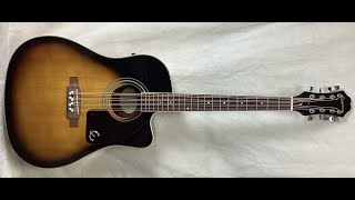 Epiphone Mandocello Conversion AJ220SCE VS [upl. by Raymund950]