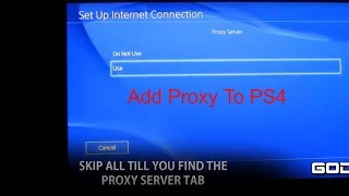 Adding Proxy Server in PS4  Solve Proxy Server Error  2018  PS4DNS [upl. by Andromache]