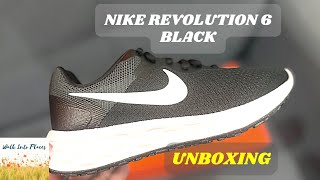 Nike Revolution 6 Black unboxing [upl. by Askari]