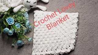 Crochet Lovey Blanket  Granny Square Blanket  Crochet Security Blanket [upl. by Odicalp]