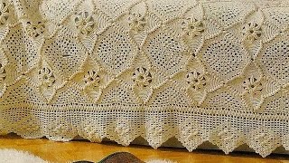 Crochet Patterns for free crochet bedspread 1705 [upl. by Airamesor]