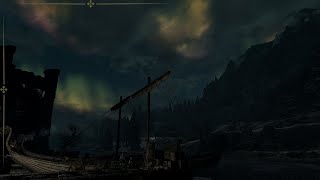 The Elder Scrolls V Cold nighttime ambience walk [upl. by Bram]