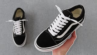 HOW TO LACE VANS OLD SKOOLS 👟🔥 BEST WAY [upl. by Schifra]