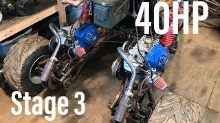 stage 3 performance parts on the dual engine go kart [upl. by Renferd739]