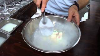 Liquid Nitrogen Ice Cream Demonstration [upl. by Ecitnerp]