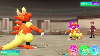 Pokémon Lets Go Pikachu Master Trainer Challenge 126 Magmar [upl. by Acsicnarf840]