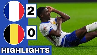 🔵France vs Belgium 20 Extended HIGHLIGHTS  UEFA Nations League [upl. by Evers]