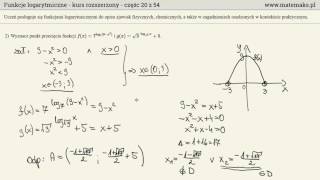 Funkcje logarytmiczne  kurs rozszerzony  część 2 [upl. by Col355]