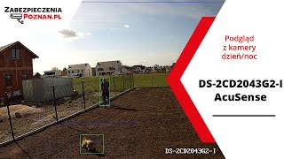 Test kamery IP Hikvision DS2CD2043G2I  AcuSense 4 Mpx  Zabezpieczenia Poznań [upl. by Irvine154]