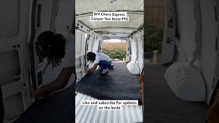 DIY Chevy Express Camper Van Build PT2 ytshortsvideo shortsvideo diy camper [upl. by Nirac]