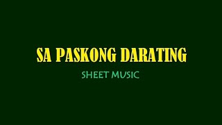 SA PASKONG DARATING by Freddie Aguilar  Sheet Music by Eben [upl. by Lawtun]