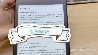 KOReader  App  Ebook reader  Ebooks  Meebook  P78 Pro Test [upl. by Amzaj630]