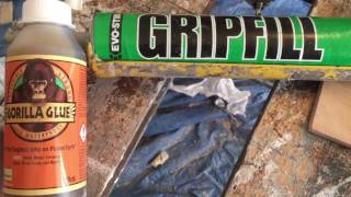 Gorilla glue rigid foam insulation on attic door [upl. by Ianej]