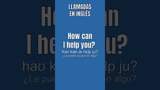 LLAMADAS EN INGLES ingles inglesonline aprenderinglesdesdecero aprenderinglesescuchando [upl. by Nohtanhoj]