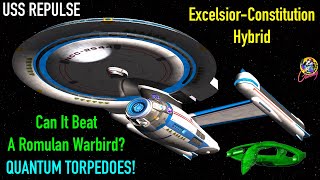 USS Repulse REFIT VS Romulan Dderidex Class Warbird  Both Ways  Star Trek Starship Battles [upl. by Ayit]