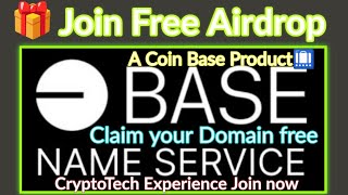 Base Name Service  Claim your free domain on BASE Potential Airdrop [upl. by Ayenat]